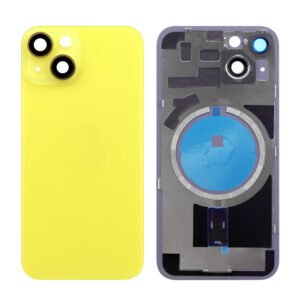 Nparts Ultra Back Cover Glass Assembly With MagSafe Only For IPH 15 Yellow