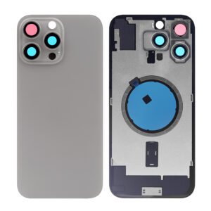 Nparts Ultra Back Cover Glass Assembly With MagSafe Only For IPH 15 Pro Max Natural Titanium