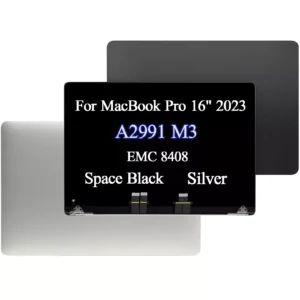 Display assembly for MacBook Pro 16" A2991, M3 Pro 2023 (OEM quality) Silver